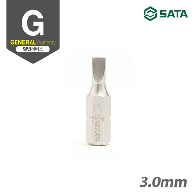 사타 SATA 1/4인치 육각 비트 25mm 일자형 (5PCS) 3mm