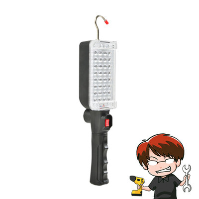 KDY 케이디와이 충전식 LED 작업등 KWL-600L 고리형 600루멘 밝기조절 5핀 케이블 충전 USB충전 레저용품 캠핑 레저 작업 랜턴 렌턴 가성비