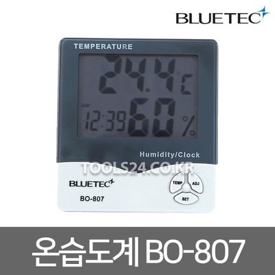 블루버드(블루텍) 탁상용 온습도계 BO-807/탁상시계