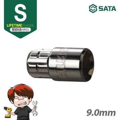 사타 SATA 13MM 관통형 소켓 9mm 19009 수공구 작업공구 관통형소켓